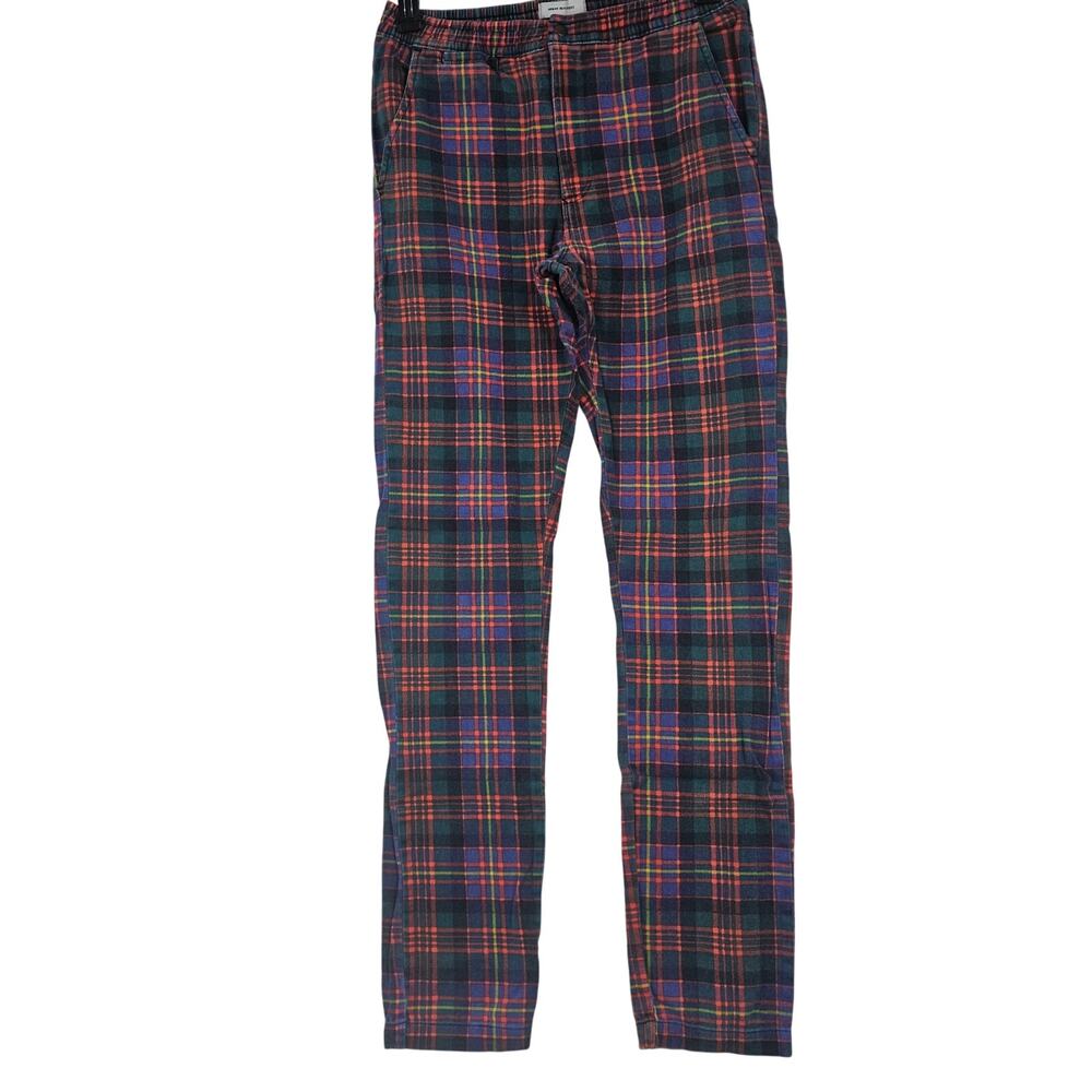 Urban Outfitters Plaid Green High Waist Tapered Pant Women's M 3726
